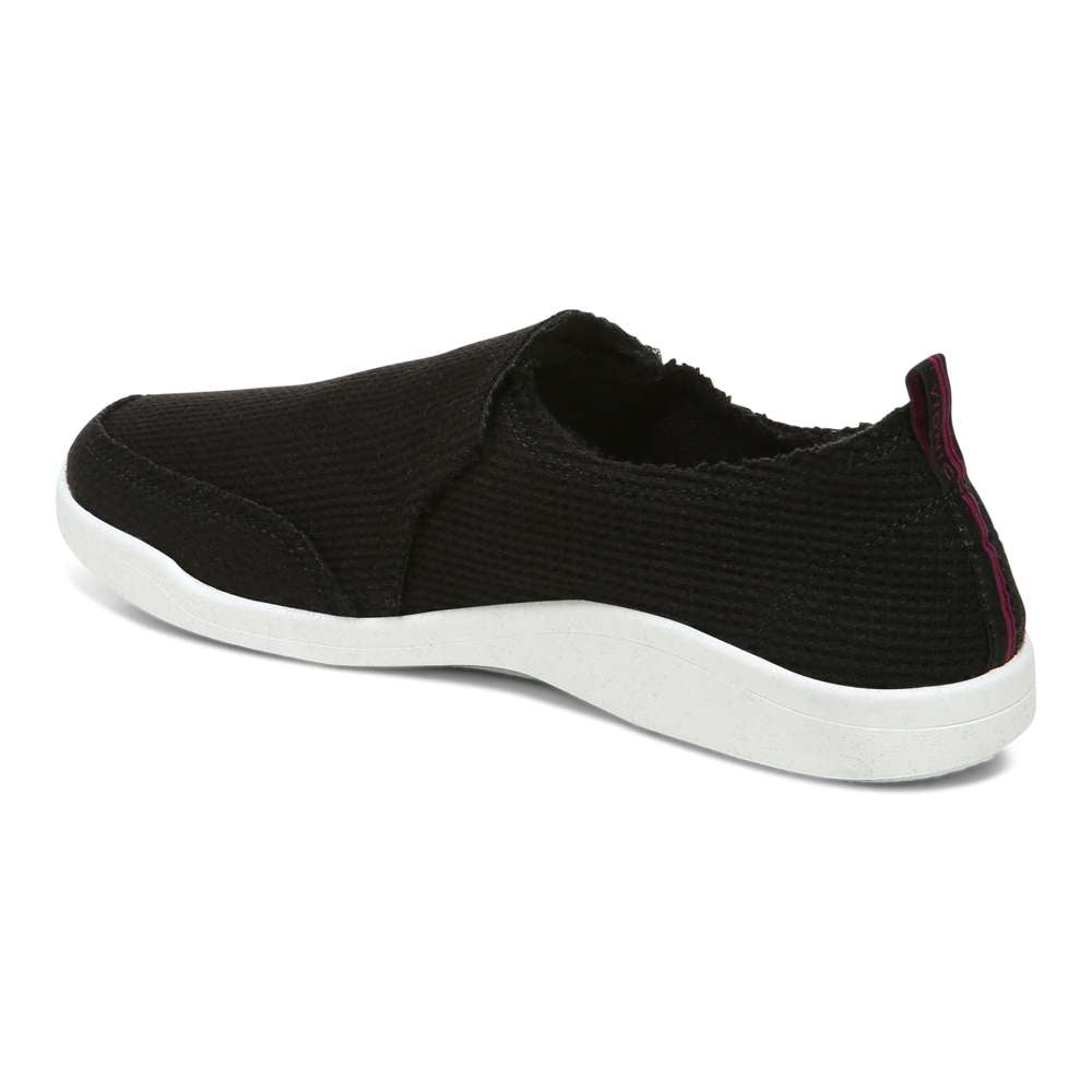 Malibu Slip-On Sneaker - Black Waffle Knit