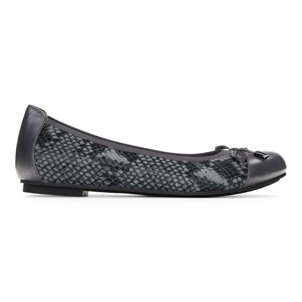 Minna Ballet Flat - Grey Snake