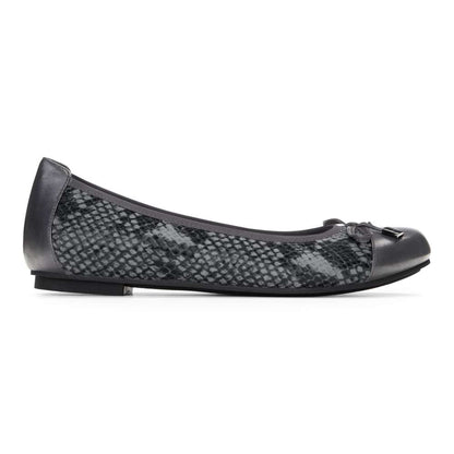 Minna Ballet Flat - Grey Snake