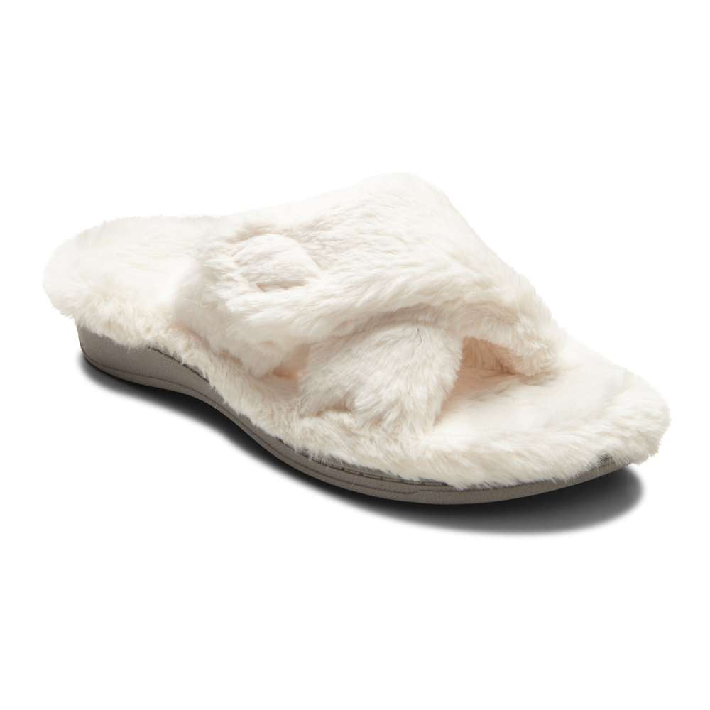 Relax Plush Slipper - Ivory
