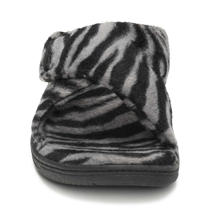 Relax Slipper - Dark Grey Zebra