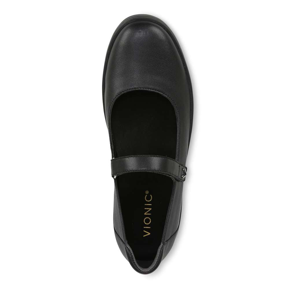 Uptown Maryjane - Black Leather