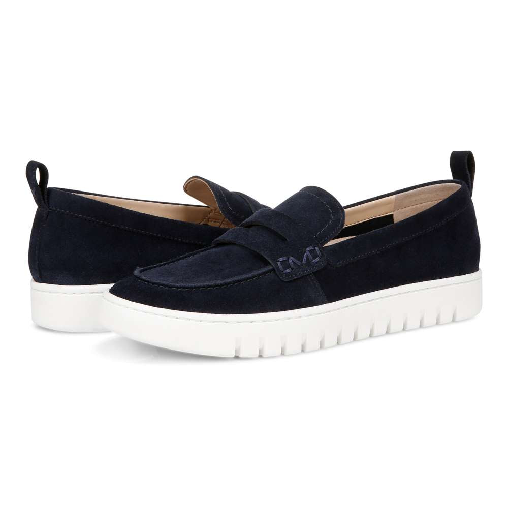 Uptown Loafer - Navy/White