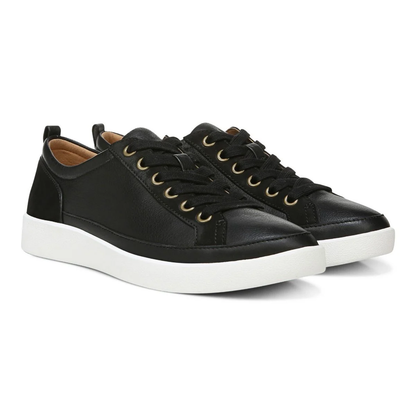 Winny Lace-Up Sneaker - Black Leather Nubuck