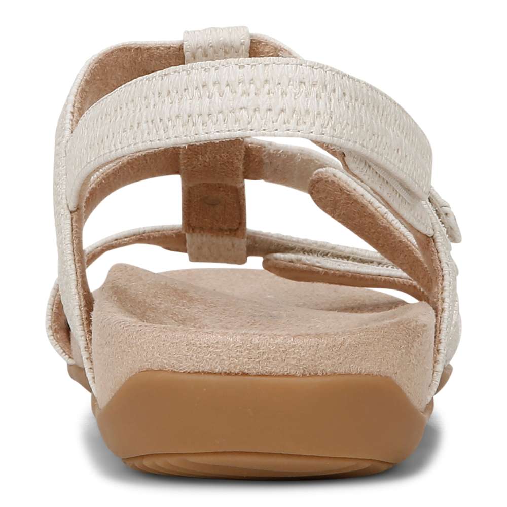 Amber Pearl Adjustable Sandal - Cream