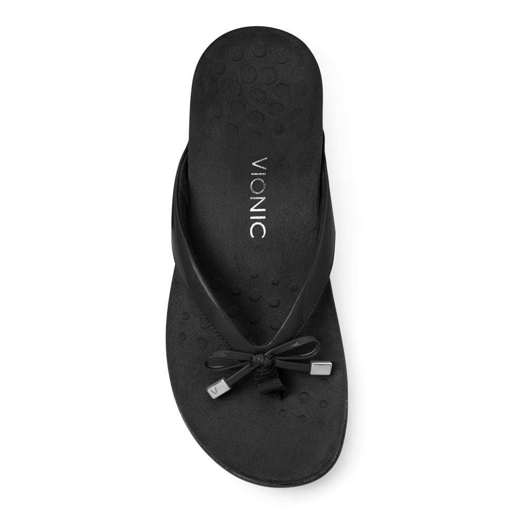 Bella Toe Post Sandal - Black