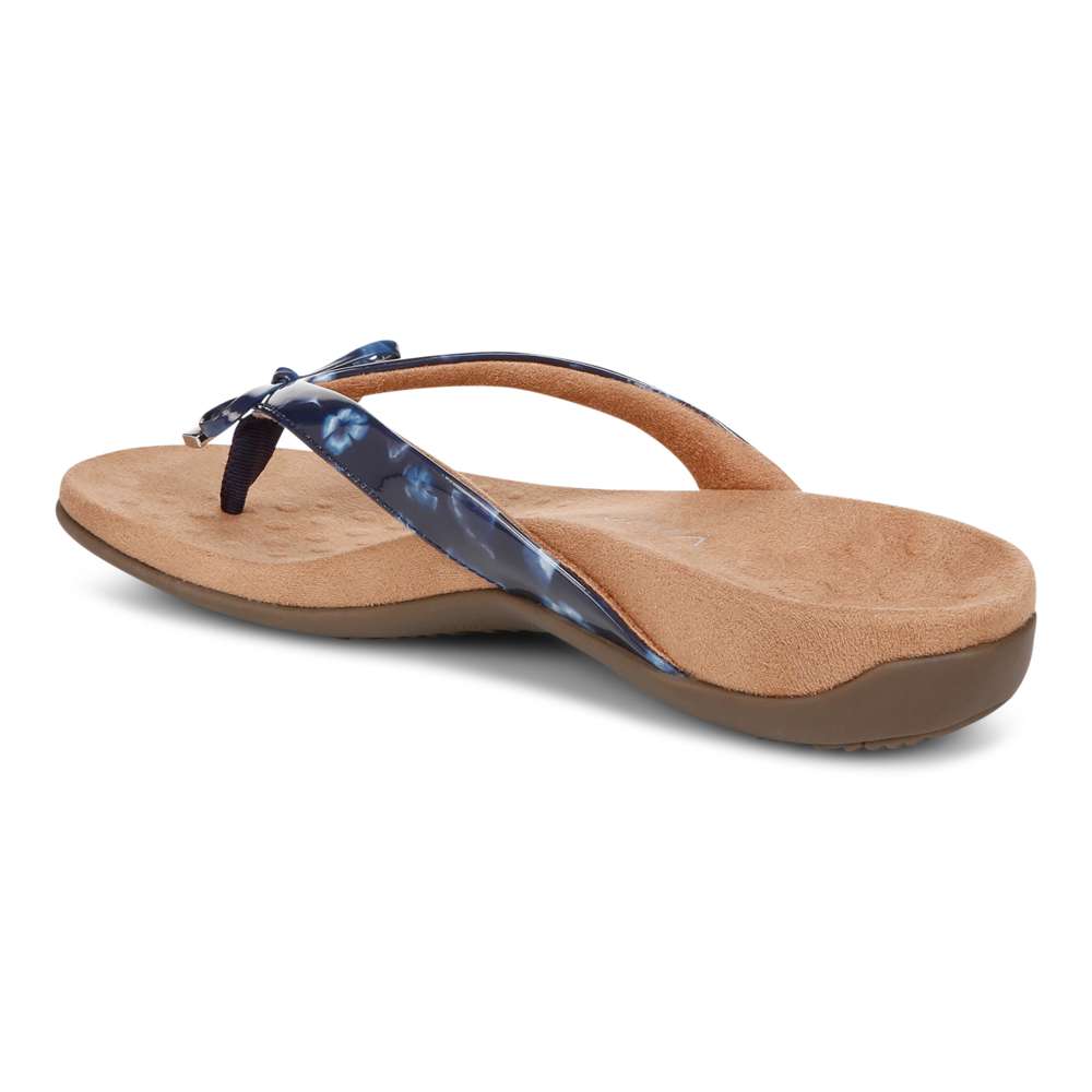 Bella Toe Post Sandal - Navy Poppy