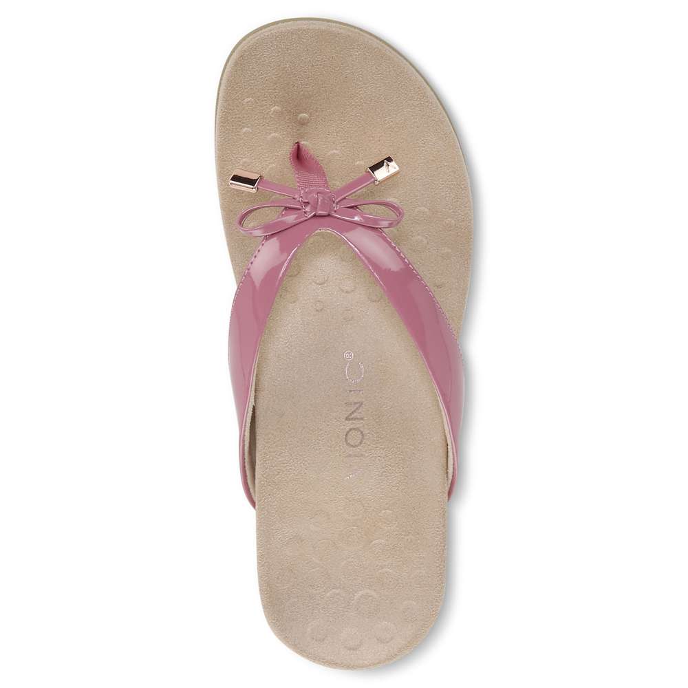Bella Toe Post Sandal - Rhubarb