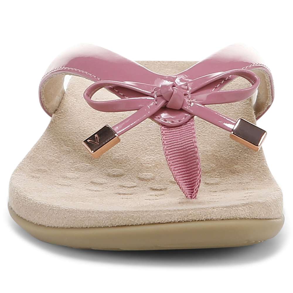 Bella Toe Post Sandal - Rhubarb