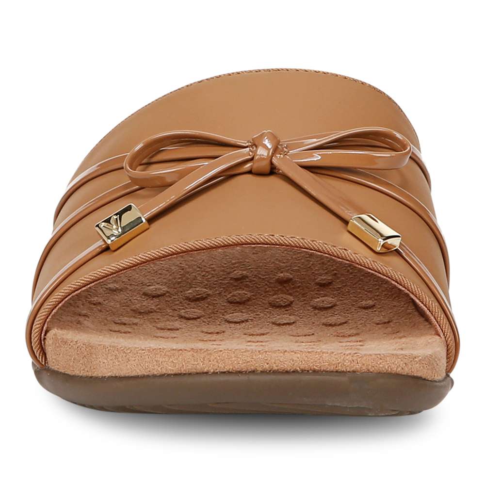 Bella Slide Sandal - Camel