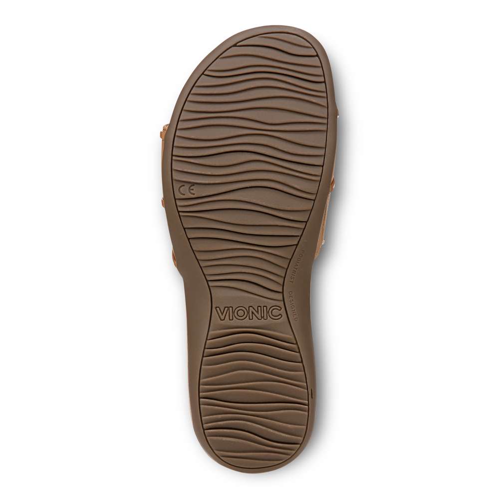 Bella Slide Sandal - Camel