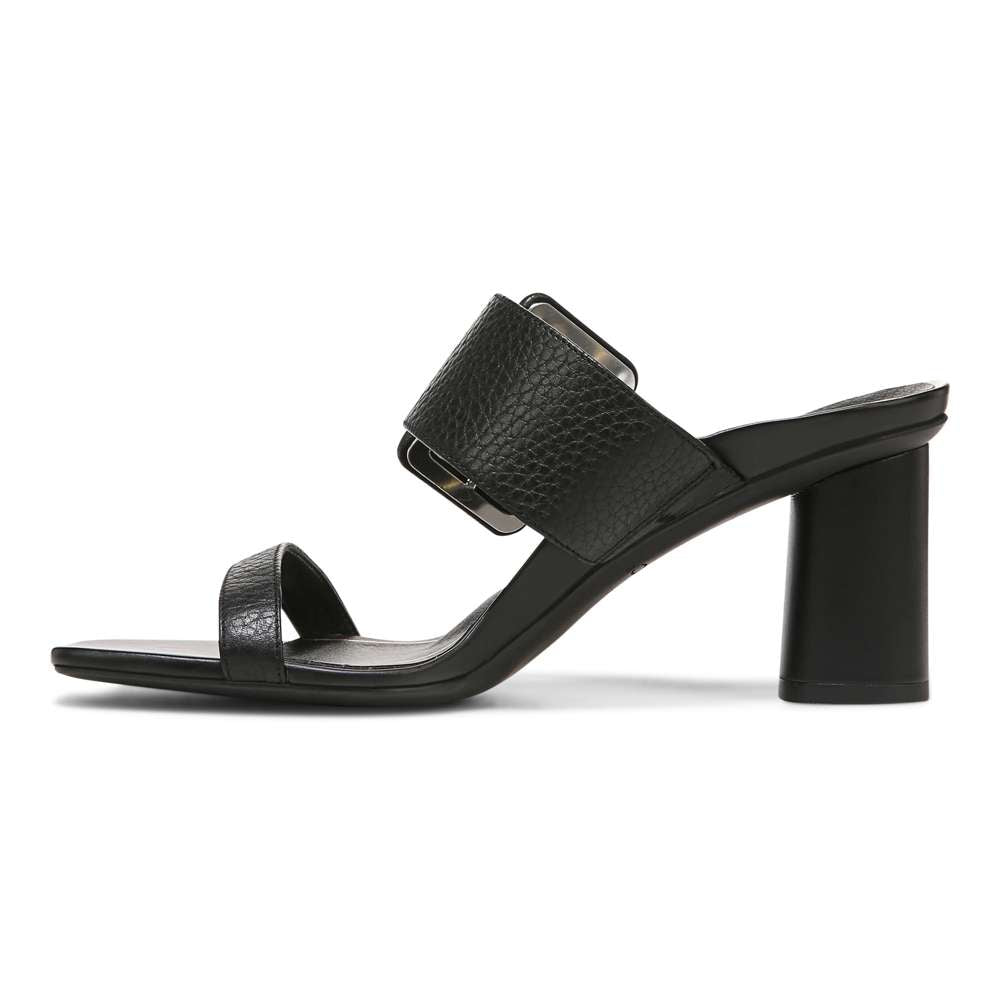 Brookell Heeled Sandal - Black Leather