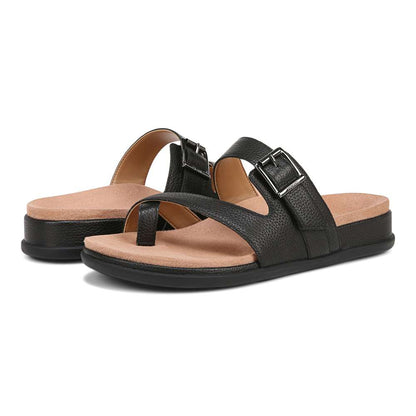 Carmela Slide Sandal - Black