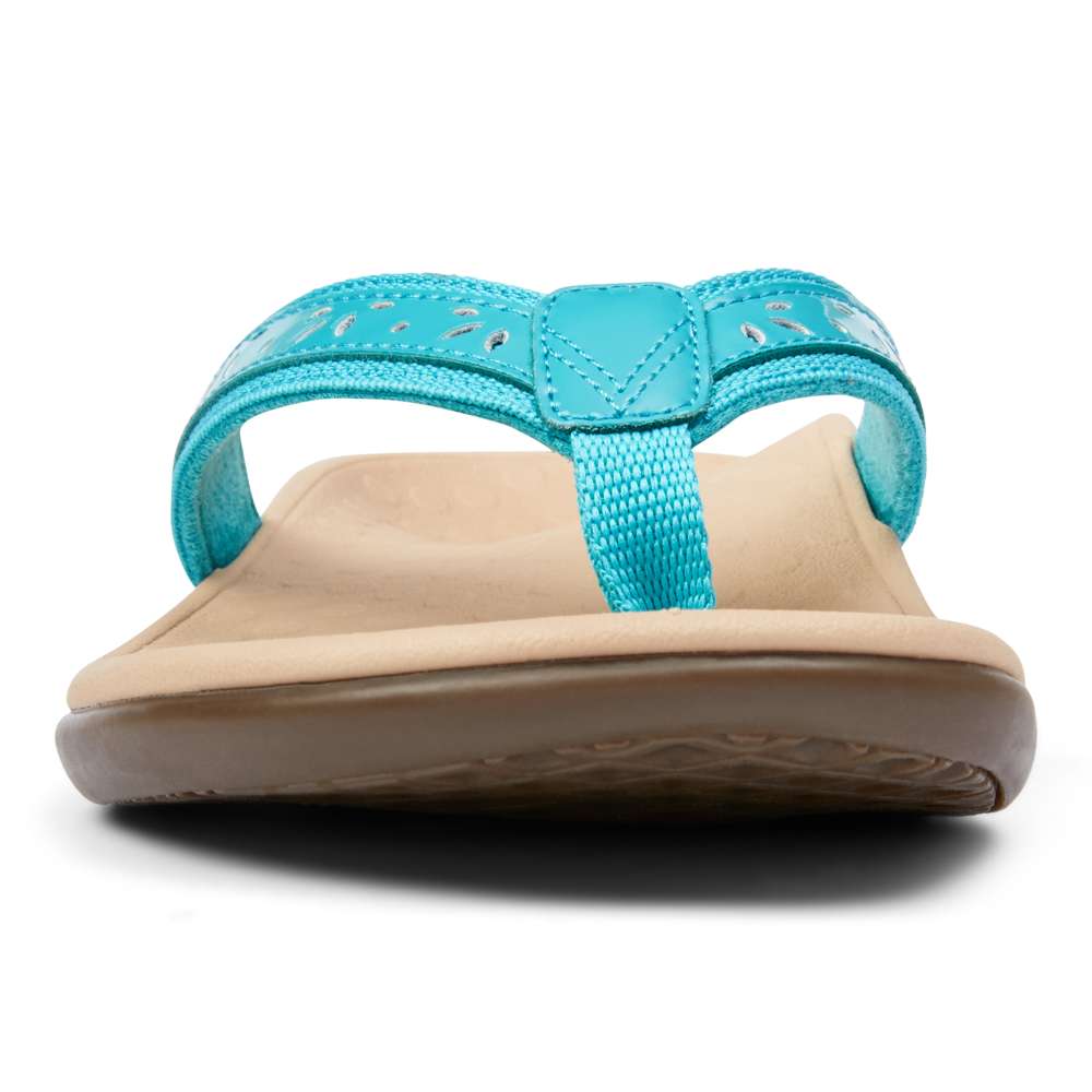 Casandra Toe Post Sandal - Teal