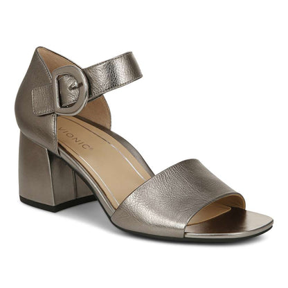 Chardonnay Heeled Sandal - Pewter