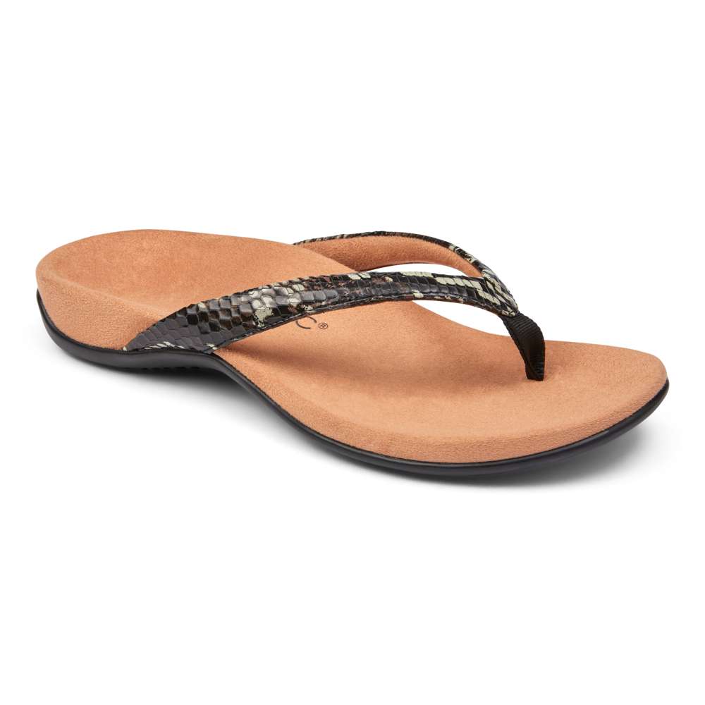 Dillon Toe Post Sandal - Boa Black