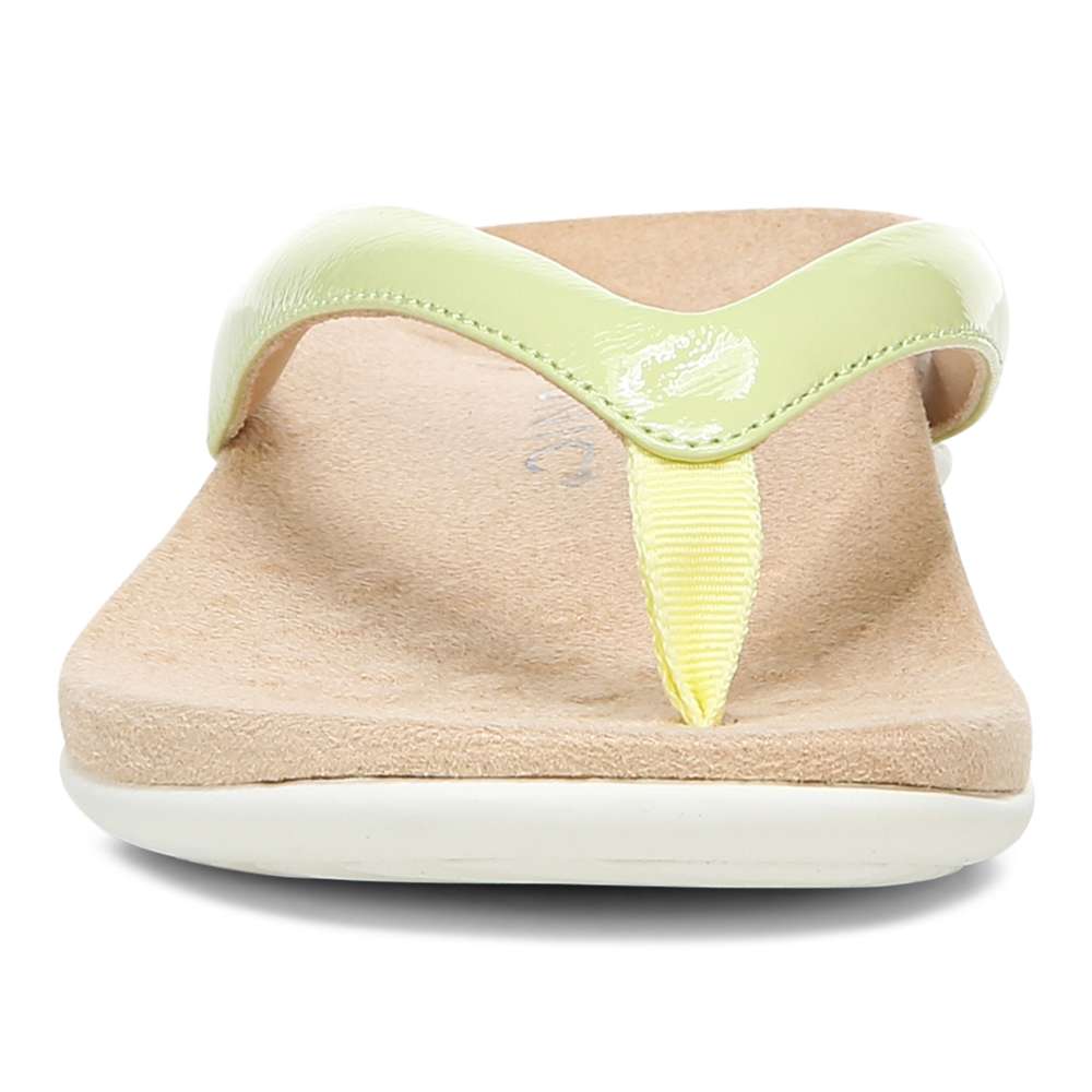 Dillon Toe Post Sandal - Pale Lime