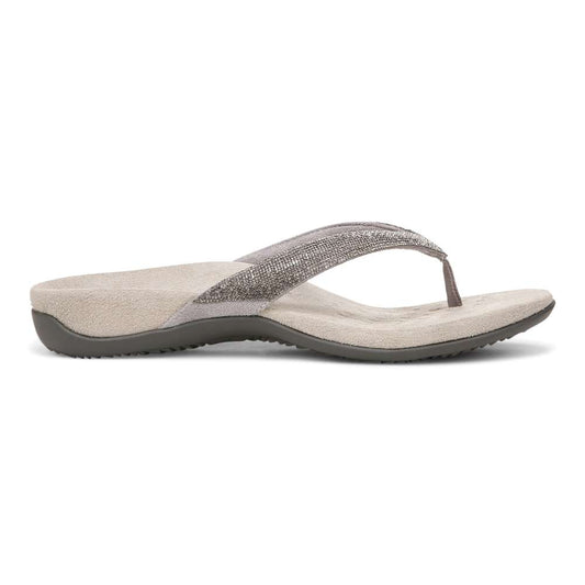 Dillon Shine Toe Post Sandal - Stormy
