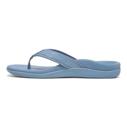Islander Toe Post Sandal - Blue Shadow Patent