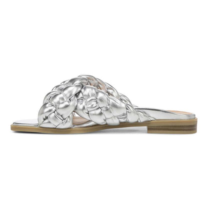 Kalina Slide Sandal - Silver Metallic