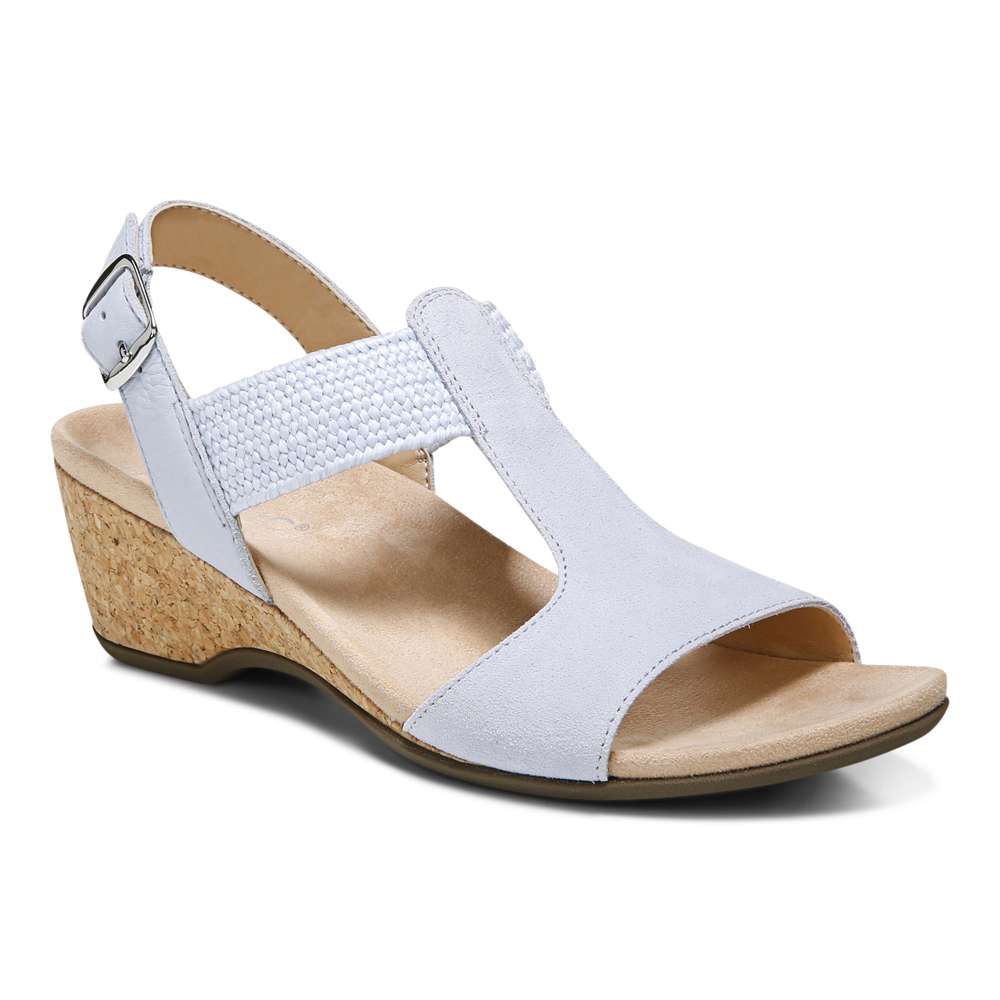 Kaytie Wedge Sandal - Blue Haze
