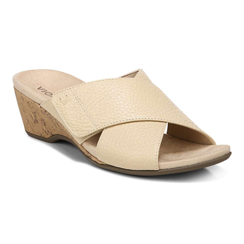 Leticia Wedge Sandal - Semolina