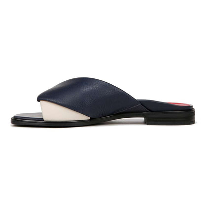 Miramar Slide Sandal - Navy/Cream