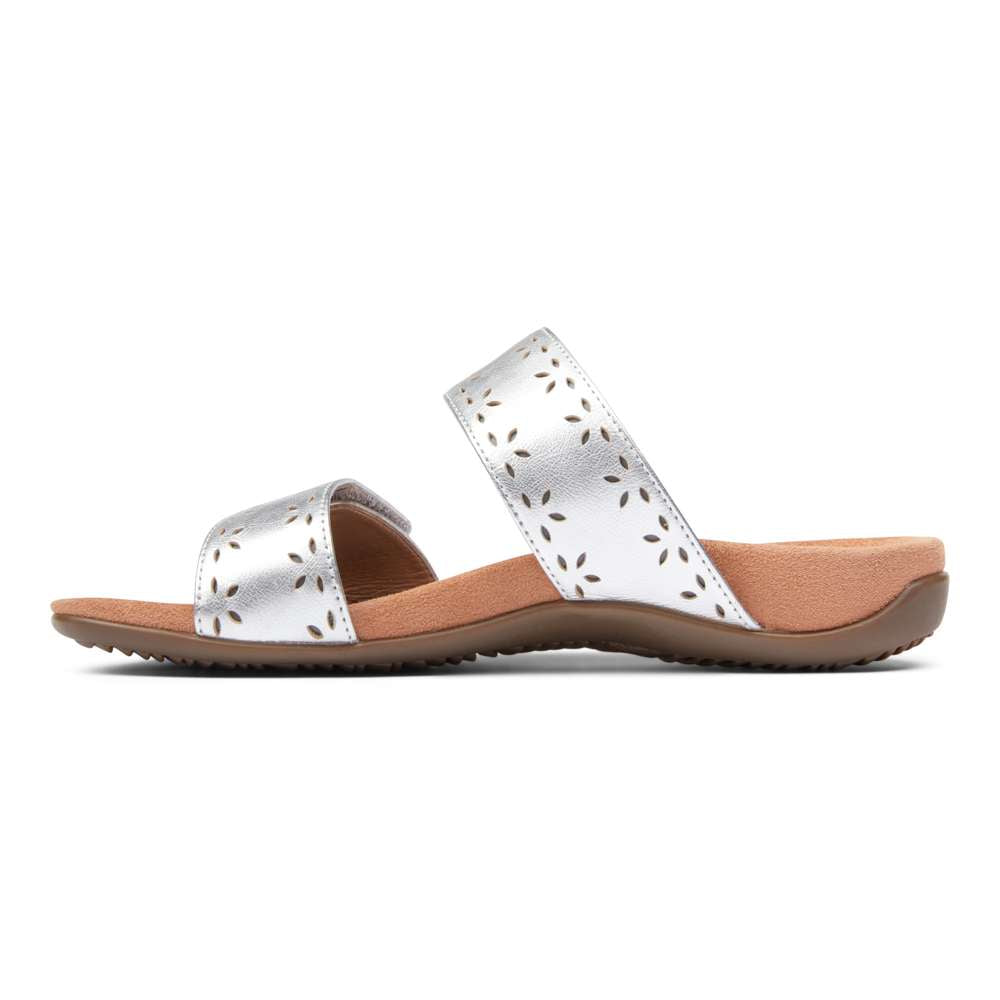 Randi Slide Sandal - Silver