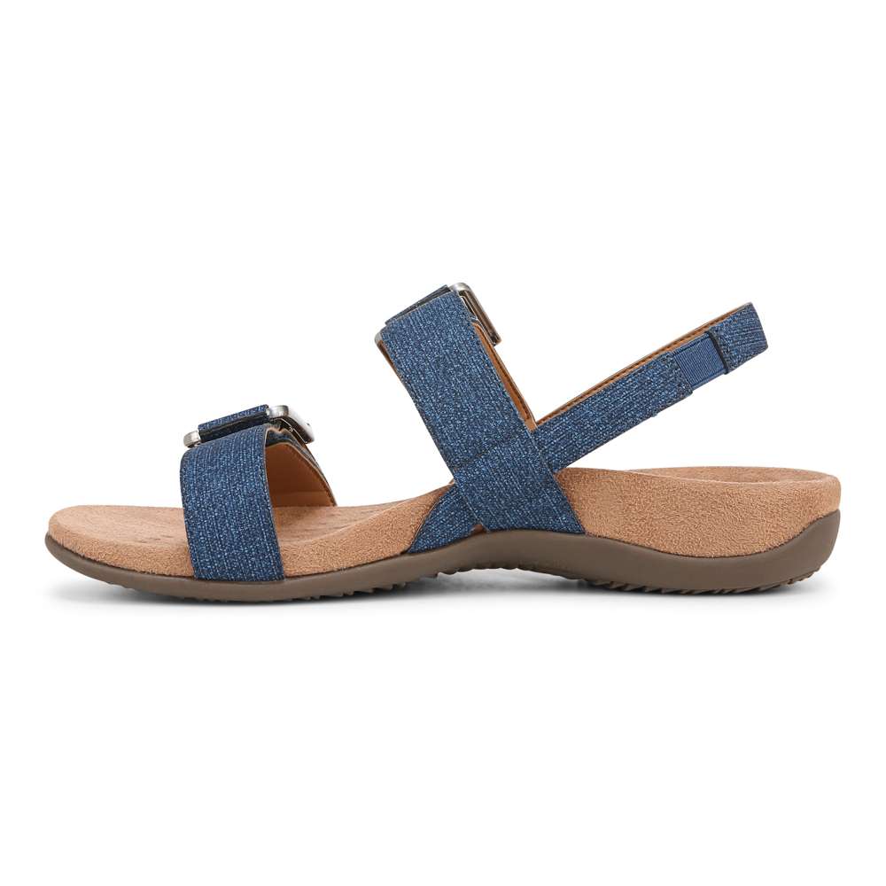 Reese Backstrap Sandal - Denim