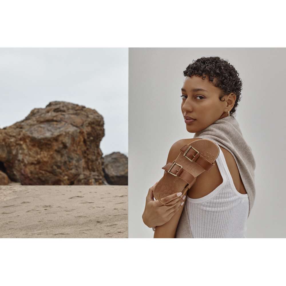 Reese Backstrap Sandal - Cameo Rose