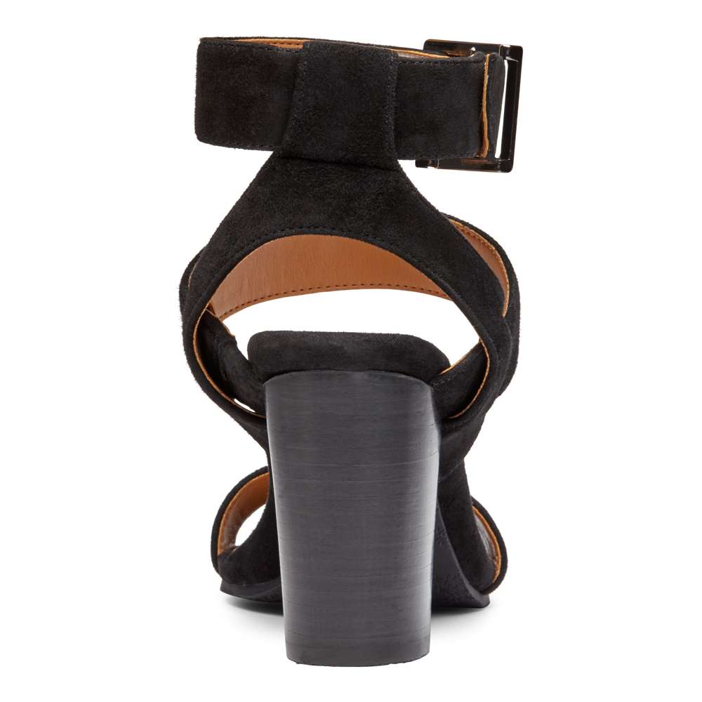 Sofia Heeled Sandal - Black