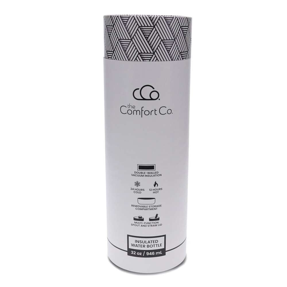 The Comfort Co Insulated Water Bottle - Black