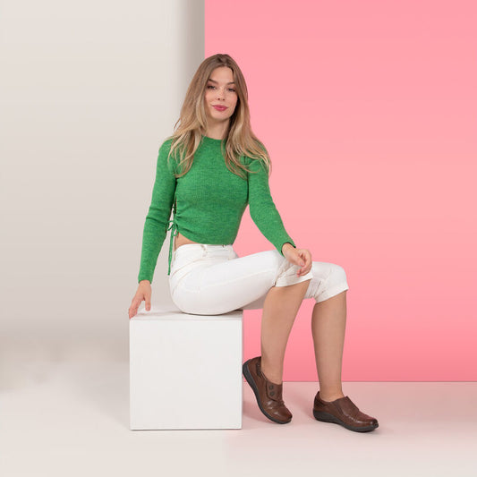 Lifestyle image for Karina Casual Monk Strap - Brown