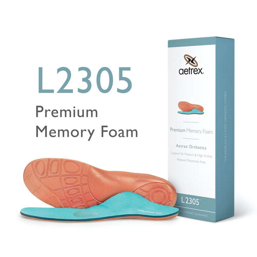 Men's Premium Memory Foam Orthotics W/ Metatarsal Support - L2305