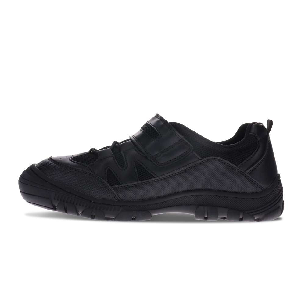 Lewis Velcro School Shoe - Black