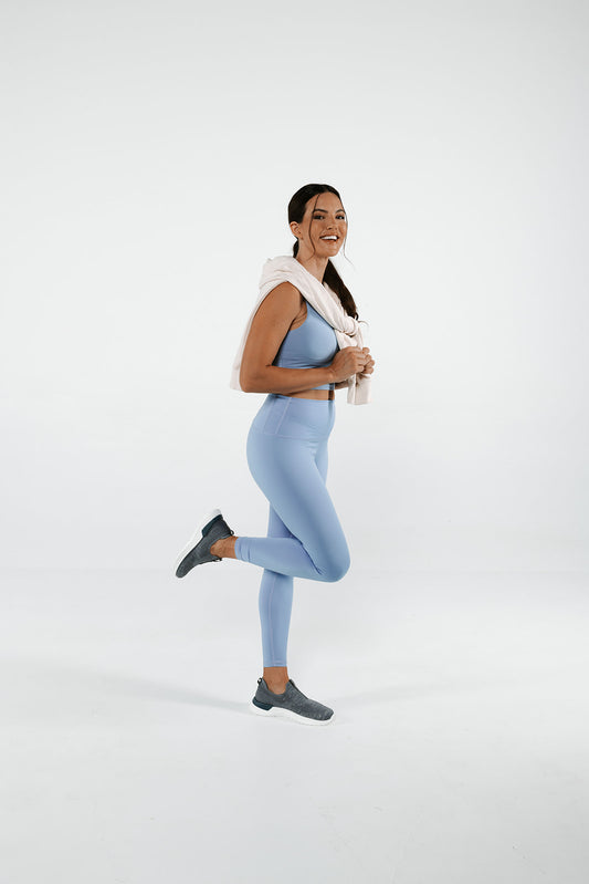 Lifestyle image for Maggie Slip-On Sneaker - Dark Blue/Silver