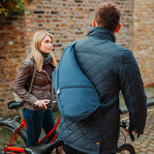 Lifestyle image for Microfibre Backpack - Nile Blue