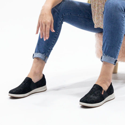 Lifestyle image for Panama Slip On Sneaker - Black