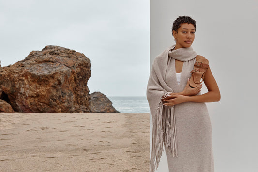 Lifestyle image for Reese Backstrap Sandal - Tan