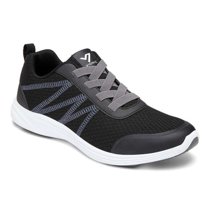 Shay Elastic Lace Sneaker - Black